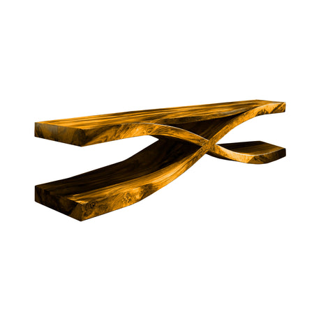 Crosswave Sculpted Solid Wood TV Console