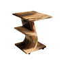 Curvecrest Solid Wood Side Table