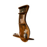 Curveline Solid Wood Floating Display Shelf Brown - Timberustic Display Shelf