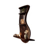 Curveline Solid Wood Floating Display Shelf Dark Walnut - Timberustic Display Shelf