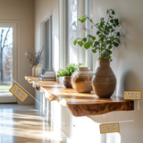 Darmion Live Edge Solid Wood Floating Shelf SPA302356 - Timberustic Floating Shelf