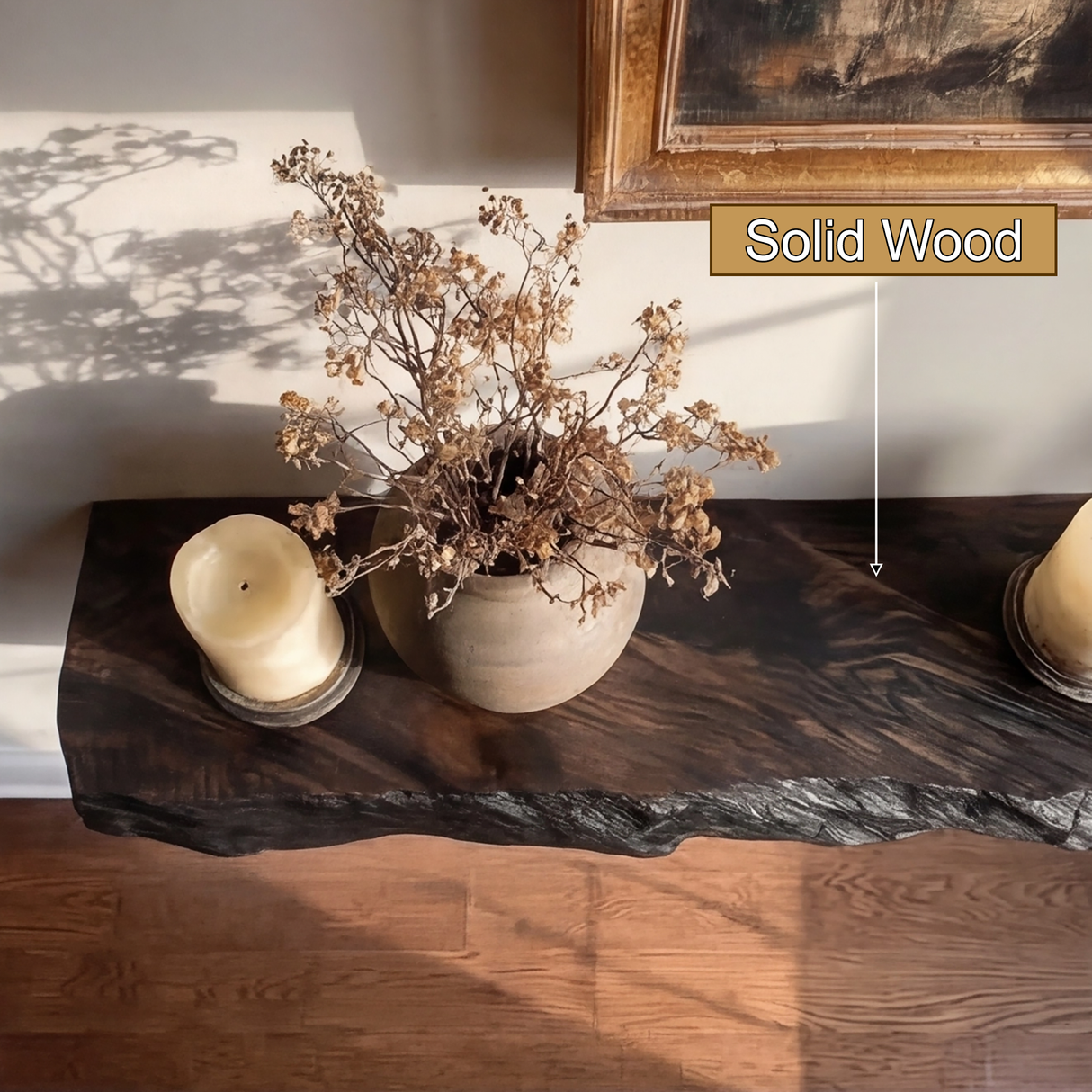 Darmore Handcrafted Solid Wood Floating Shelf SPA635210 - Timberustic Floating Shelf