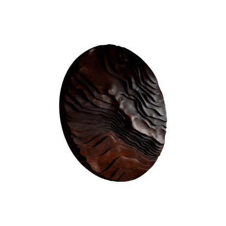 Darynth Solid Wood Sculpted Wall Art Dark Walnut - Timberustic Wall Art