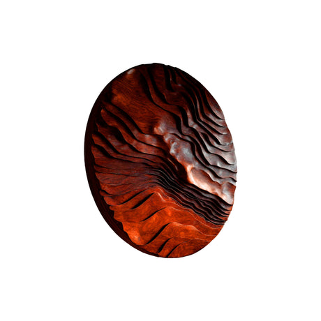 Darynth Solid Wood Sculpted Wall Art Mahogany - Timberustic Wall Art