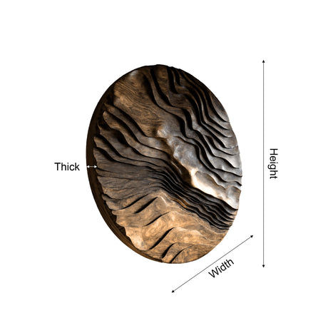 Darynth Solid Wood Sculpted Wall Art - Timberustic Wall Art