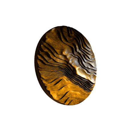 Darynth Solid Wood Sculpted Wall Art Teak - Timberustic Wall Art