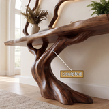 Draevanor Sculpted Solid Wood Console Table SPA293342