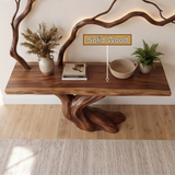 Draevanor Sculpted Solid Wood Console Table SPA293342