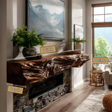 Draeven Handcrafted Fireplace Mantel Shelf SPA358423