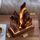 Drakmire Sculpted Mountain Table Lamp - Timberustic Table Lamp