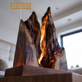 Drakmire Sculpted Mountain Table Lamp - Timberustic Table Lamp