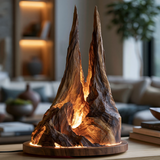 Drakmora Sculpted Mountain Table Lamp - Timberustic Table Lamp