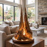 Drakmora Sculpted Mountain Table Lamp Brown - Timberustic Table Lamp