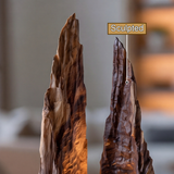 Drakspire Sculpted Solid Wood Mountain Table Lamp