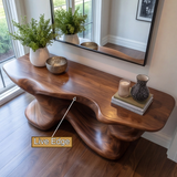 Dralyth Sculpted Solid Wood Console Table - Timberustic Console Table