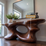 Dralyth Sculpted Solid Wood Console Table - Timberustic Console Table