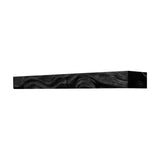 Dravaryn Handcrafted Solid Wood Fireplace Mantel Shelf Black - Timberustic Fireplace Mantel Shelf