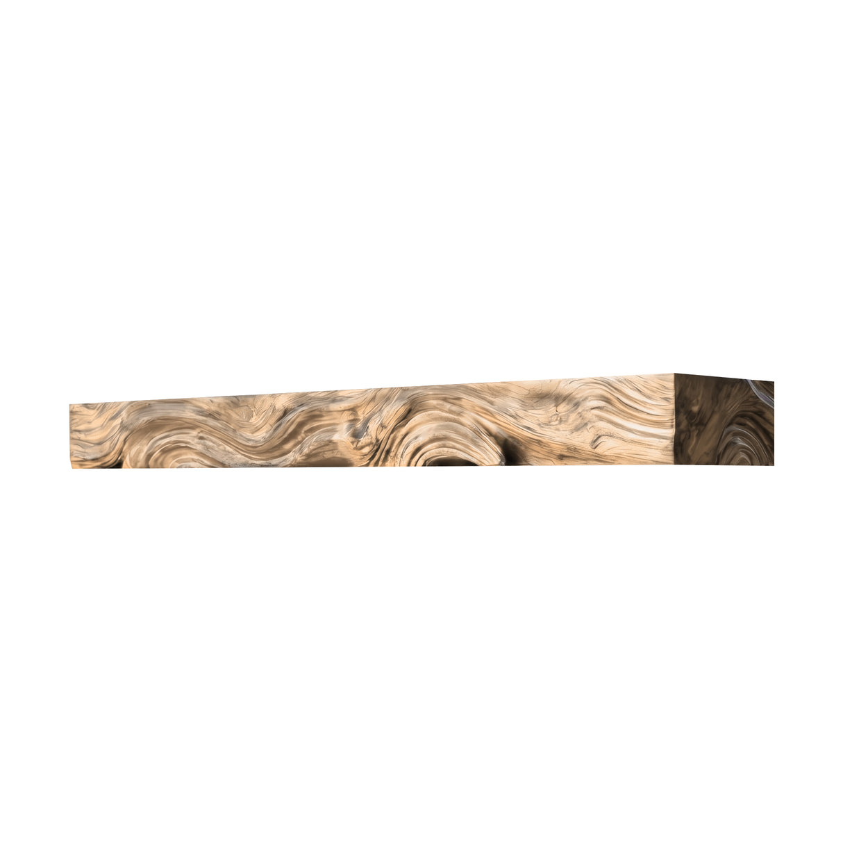 Dravaryn Handcrafted Solid Wood Fireplace Mantel Shelf Natural Oak - Timberustic Fireplace Mantel Shelf
