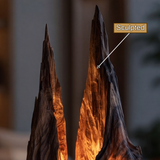 Dravaryn Sculpted Solid Wood Mountain Table Lamp SPA394574