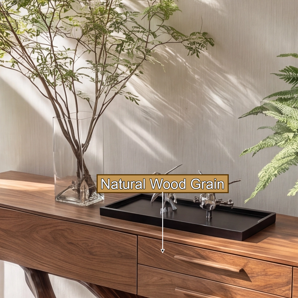 Dravaryn Solid Wood Sculpted Console Table - Timberustic Console Table