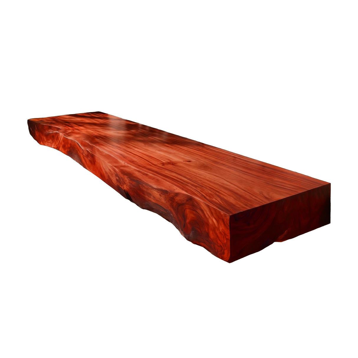 Dravelle Live Edge Solid Wood Floating Bathroom Vanity