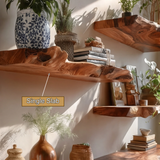 Dravik Live Edge Solid Wood Floating Shelf SPA300692 - Timberustic Floating Shelf