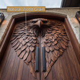 Dravion Sculpted Solid Wood Arched Double Doors - Timberustic Door