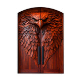 Dravion Sculpted Solid Wood Arched Double Doors Mahogany - Timberustic Door