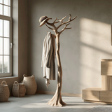 Dravion Sculpted Solid Wood Tree Coat Rack - Timberustic Tree Coat Rack