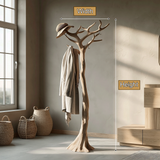 Dravion Sculpted Solid Wood Tree Coat Rack - Timberustic Tree Coat Rack