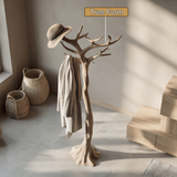 Dravion Sculpted Solid Wood Tree Coat Rack - Timberustic Tree Coat Rack