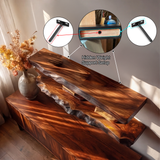 Dravon Live Edge Solid Wood Floating Shelf SPA364642 - Timberustic Floating Shelf