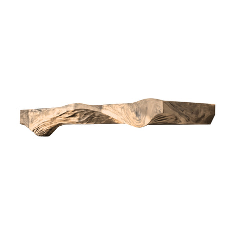Dravonar Handcrafted Solid Wood Fireplace Mantel Shelf Natural Oak - Timberustic Fireplace Mantel Shelf
