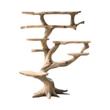 Dravoryn Sculpted Solid Wood Tree Bookshelf Natural Oak - Timberustic Tree Bookshelf