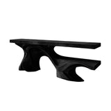 Arboryn Sculpted Solid Wood Console Table Black - Timberustic Console Table