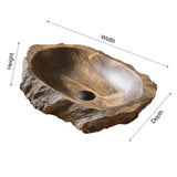 Drevan Live Edge Solid Wood Vessel Sink - Timberustic Vessel Sinks