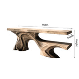 Arboryn Sculpted Solid Wood Console Table - Timberustic Console Table