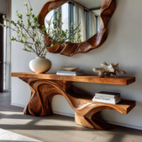 Arboryn Sculpted Solid Wood Console Table - Timberustic Console Table