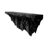 Drevano Sculpted Solid Wood Mountain Floating Shelf Black - Timberustic Floating Shelf