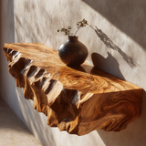 Drevion Mountain Live Edge Solid Wood Floating Shelf SPA215874 - Timberustic Floating Shelf