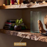 Drevon Live Edge Solid Wood Floating Shelf SPA214865 - Timberustic Floating Shelf