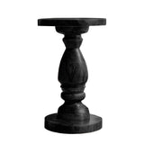 Drevonar Handcrafted Solid Wood Pedestal Stand Black - Timberustic Pedestal Stand