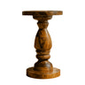 Drevonar Handcrafted Solid Wood Pedestal Stand Brown - Timberustic Pedestal Stand