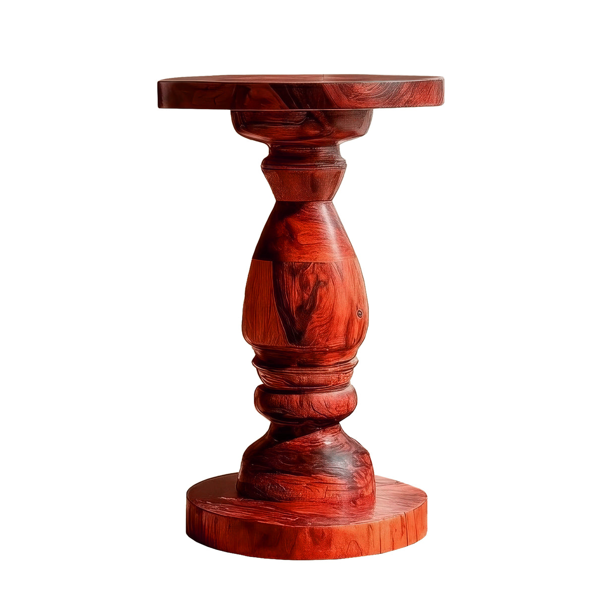 Drevonar Handcrafted Solid Wood Pedestal Stand Mahogany - Timberustic Pedestal Stand