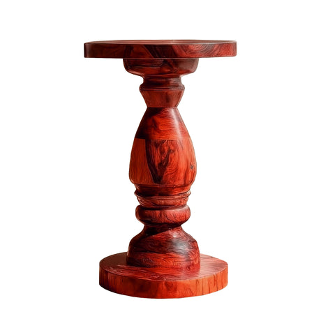 Drevonar Handcrafted Solid Wood Pedestal Stand Mahogany - Timberustic Pedestal Stand