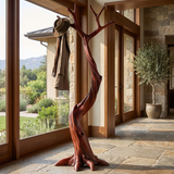Driftbark Handcrafted Sculpted Solid Wood Tree Coat Rack