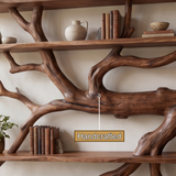 Driftbark Handcrafted Solid Wood Floating Tree Bookshelf