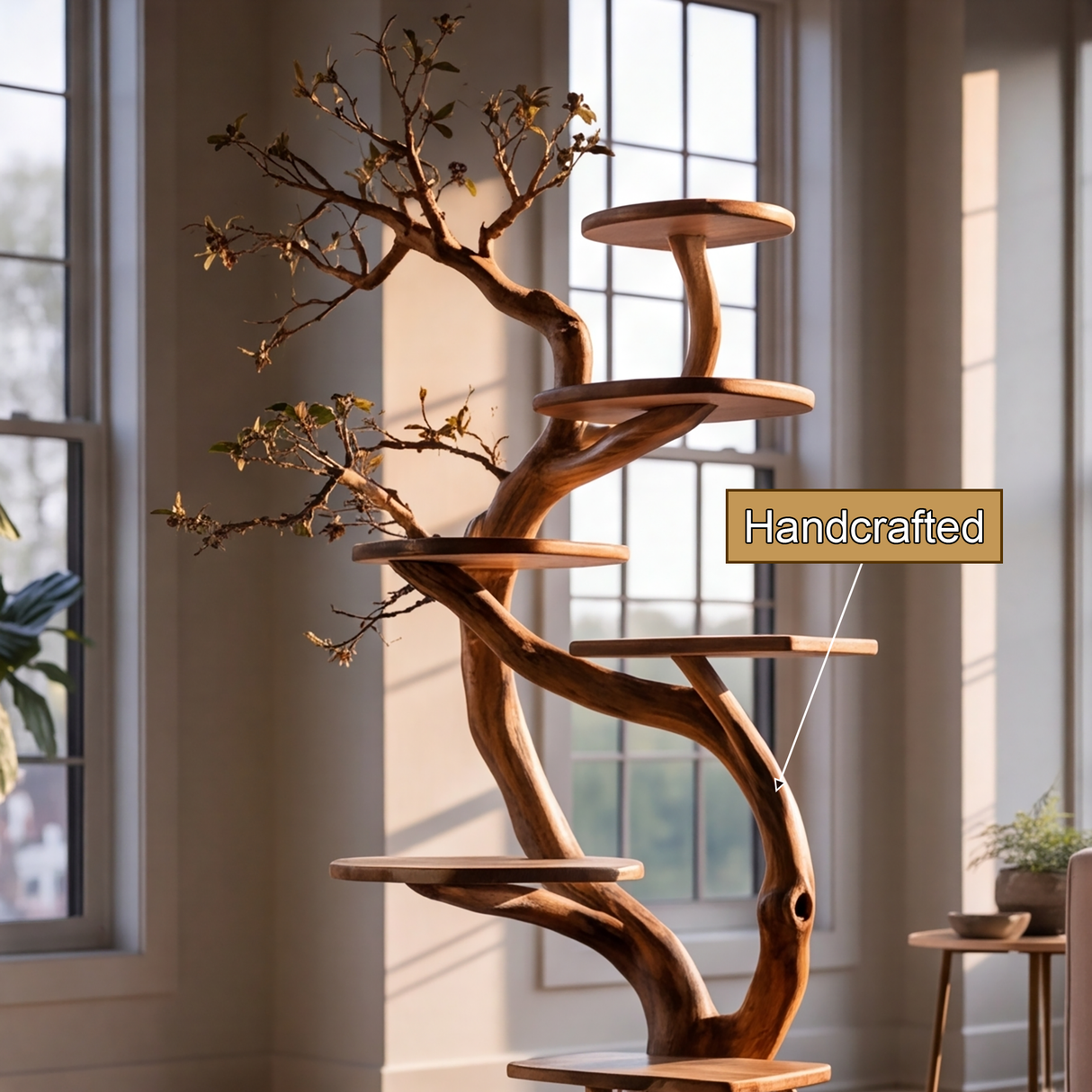 Driftbloom Handcrafted Tree Branch Parrot Stand SPA829375 - Timberustic Tree Branch Parrot Stand