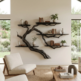 Driftbranch Handcrafted Solid Wood Floating Tree Bookshelf