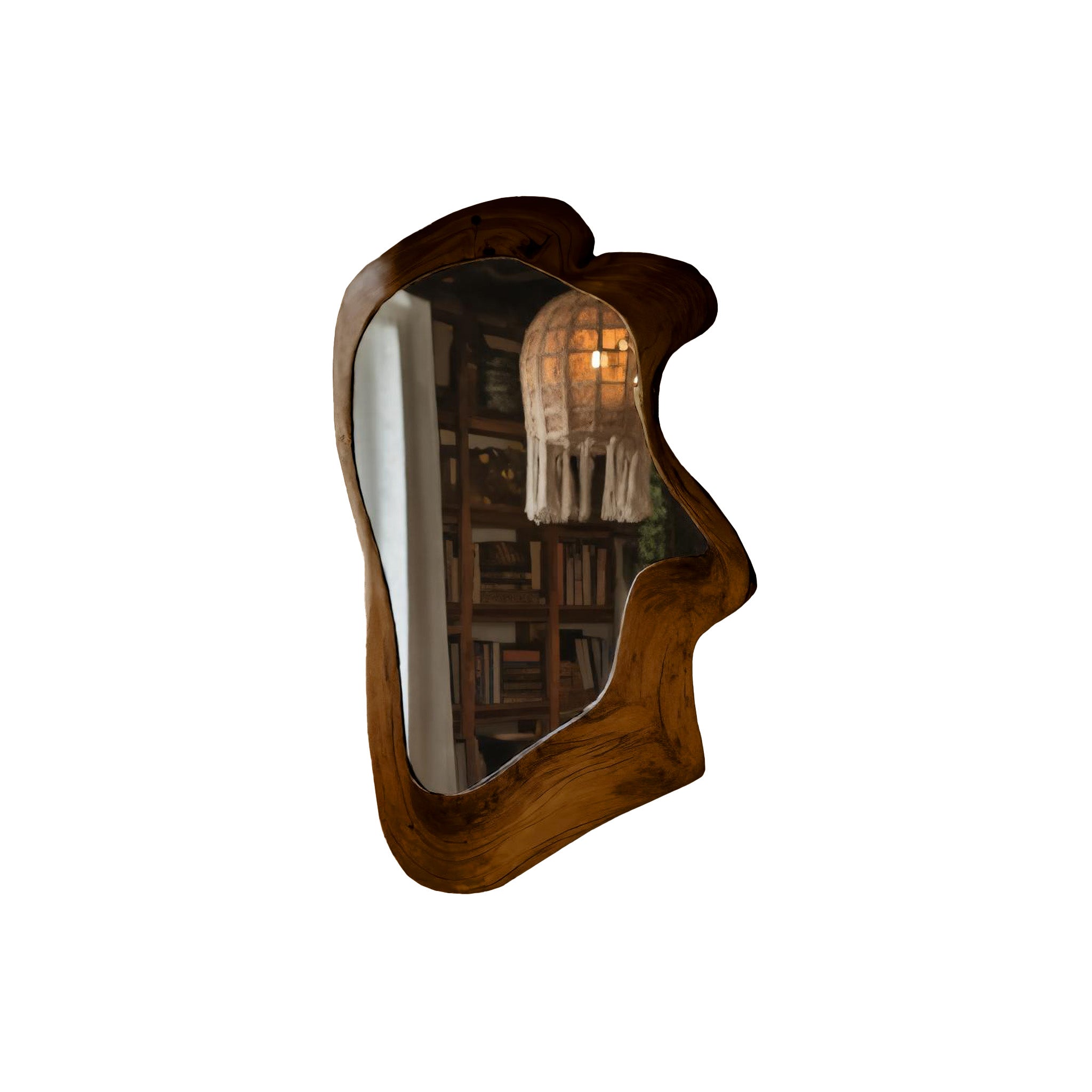 Driftform Handcrafted Live Edge Solid Wood Mirror – Organic Modern